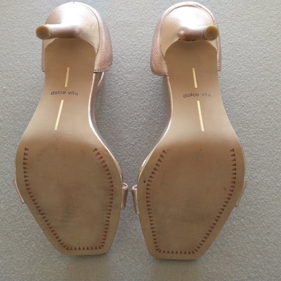 Dolce Vita size 7 rose gold metallic stiletto heels - Picture 10 of 11